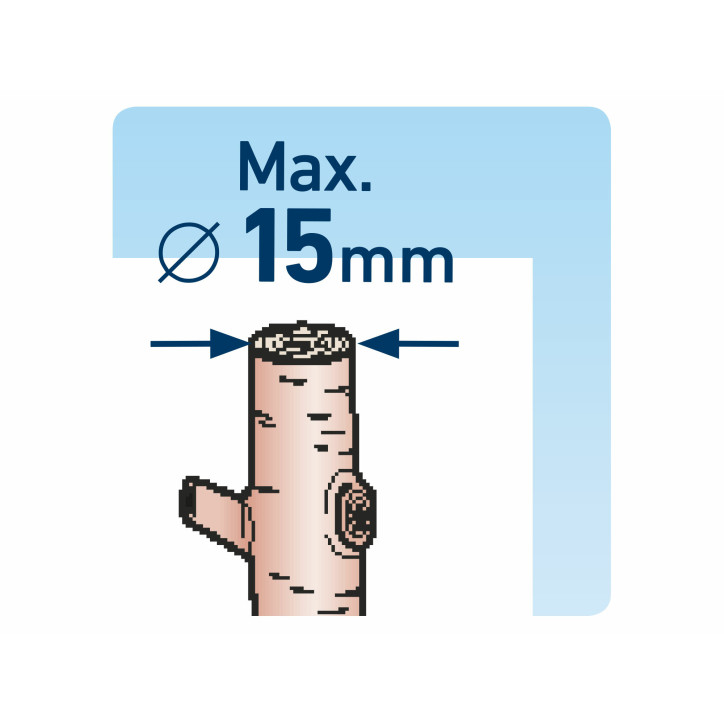 Nožnice záhradnícke 180mm, max. prestrih 15mm