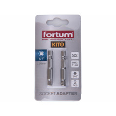 Adaptér na bity 1/4"x50 mm, 2 ks