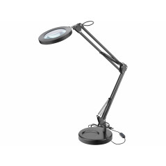 Lampa stolová s LED a lupou, 2400lm, USB napájanie