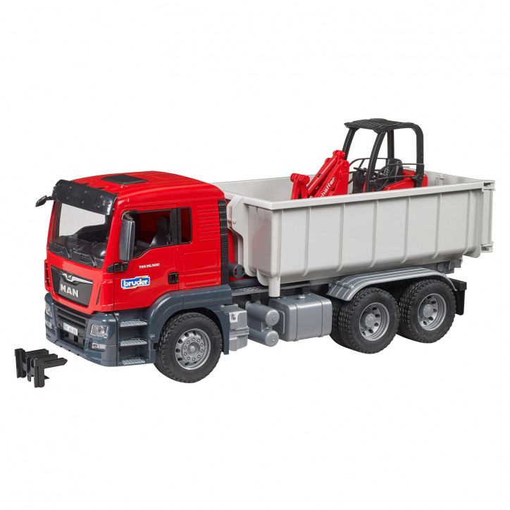 Nákladné auto MAN TGS s hákovým kontajnerom a nakladačom Schäffer 2630 1:16 03767 Nákladné auto MAN TGS s hákovým kontajnerom a nakladačom Schäffer 2630 1:16 03767