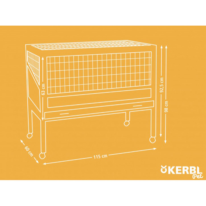 Klietka pre králiky a hlodavce KERBL INDOOR DELUXE - jednoposchodová
