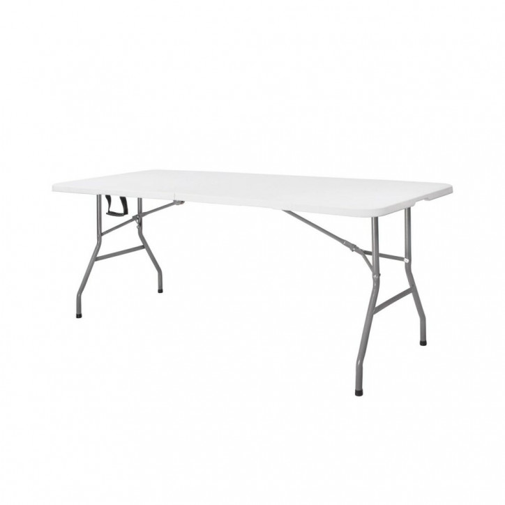 Cateringový stôl skladací 180x75 cm, biely SPRINGOS BANQUET