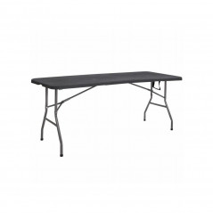 Cateringový stôl skladací 180x75 cm, grafitový SPRINGOS BANQUET