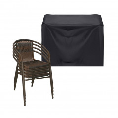 Kryt na záhradné stoličky 70x70x125 cm, čierny SPRINGOS EXTERIO