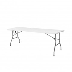 Cateringový stôl skladací 240x75 cm, biely SPRINGOS BANQUET