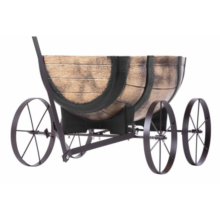 Kvetináč Strend Pro Woodeff, 41,5x29x19 cm, whiskey barel wagon