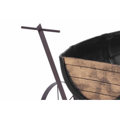 Kvetináč Strend Pro Woodeff, 41,5x29x19 cm, whiskey barel wagon