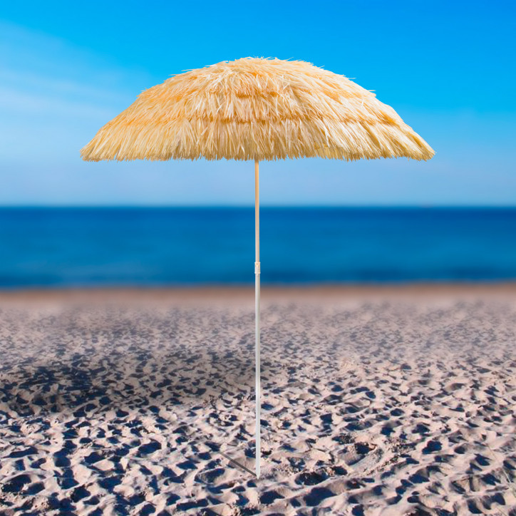 Plážový slnečník 160 cm UV30 Hawaii, béžový Plážový slnečník 160 cm UV30 Hawaii, béžový