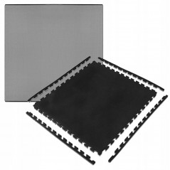 Penová podložka na podlahu 100x100x2 cm SPRINGOS TATAMI čierno-šedá