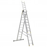 Profesionálny viacúčelový rebrík, 3x12 priečok, max. pracovná výška 7,99 m, nosnosť 150 kg. Certifikácia EN 131. Robustná konštrukcia, profil STRONG 82x25 mm.