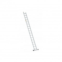 Hliníkový rebrík 1x17 priečok jednodielny DRABEST DP-17 PRO