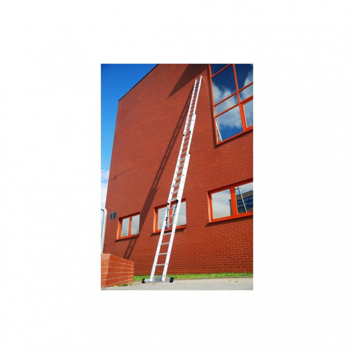 Hliníkový rebrík 3x6 priečok trojdielny DRABEST DW3-6 PRO