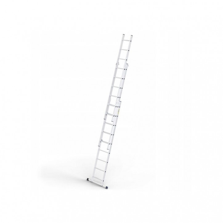 Hliníkový rebrík 3x9 priečok trojdielny DRABEST DW3-9 BASIC