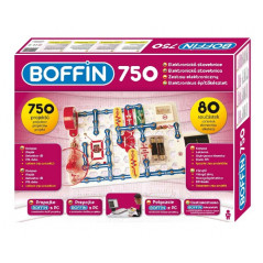 Stavebnica Boffin 750 elektronická 750 projektov na batérie 80ks v krabici