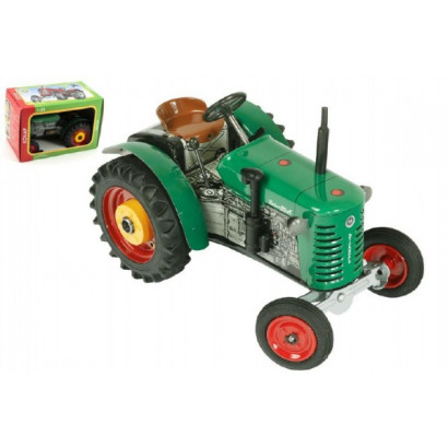 Traktor Zetor 25A zelený na kľúčik kov 15cm 1:25 v krabičke Kovap