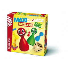 Maxi Človeče, nehnevaj sa / Veľké putovanie spoločenská hra drevené figúrky v krabici 30x30x8cm