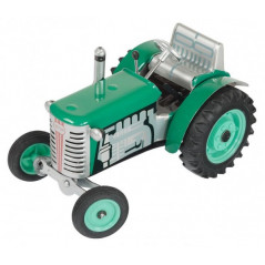 Traktor Zetor zelený na kľúčik kov 14cm 1:25 v krabičke Kovap