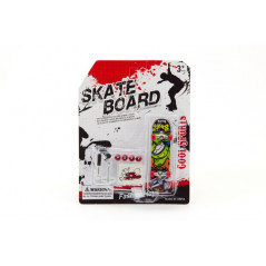 Skateboard prstový plast 10cm s doplnkami asst na karte