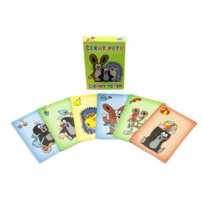 Čierny Peter Krtko spoločenská hra - karty v papierovej krabičke