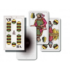 Mariáš dvojhlavý spoločenská hra karty v papierovej krabičke 6,5x10x1cm