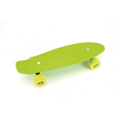Skateboard - pennyboard 43cm, nosnosť 60kg plastové osi, zelené, žlté kolesá