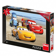 Puzzle Cars / Autá na pláži 24 dielikov 26x18 cm v krabici 27x19x3,5cm