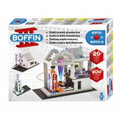 Stavebnica Boffin II. + Kocky elektronická 20 projektov na batérie 200ks v krabici 39x30x6cm