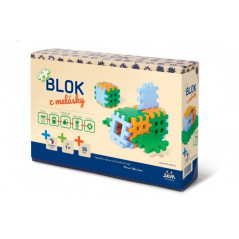 Stavebnica Blok z melásky 36ks v krabici 22x15x6cm 12m +