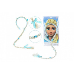 Súprava krásy čelenka s vrkočom 90cm Ľadová princezná na karte 35x18cmv sáčku karneval