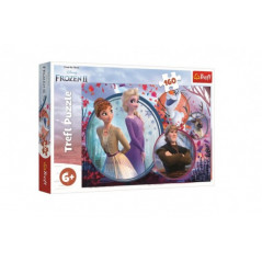 Puzzle Ľadové kráľovstvo II / Frozen II 160 dielikov 41x27,5cm v krabici 29x19x4cm