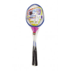 Badminton kov 2 pálky a 1 loptičku asst 3 farby v sieťke