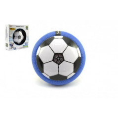 Lopta / Disk futbalový lietajúce plast 14cm na batérie so svetlom v krabičke
