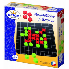 Magnetické piškvorky drevo spoločenská hra v krabici 20x20x4cm