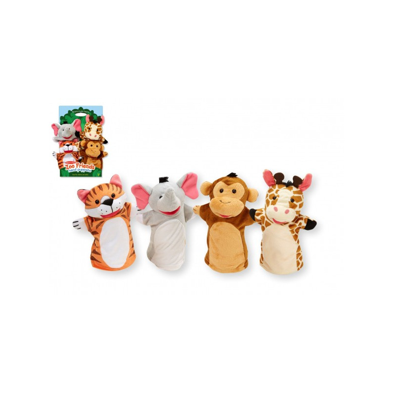 Maňušky safari ZOO 25cm 4ks na karte v sáčku
