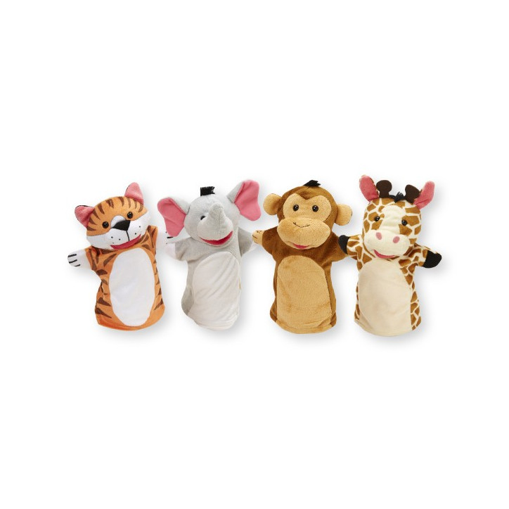 Maňušky safari ZOO 25cm 4ks na karte v sáčku