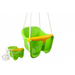 Hojdačka Baby zelená plast 33x30x28cm nosnosť 25kg v sieťke 12m +