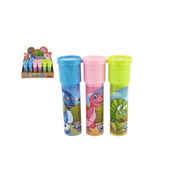 Kaleidoskop - Krasohled Dino plast 13cm 3 farby 18ks v boxe