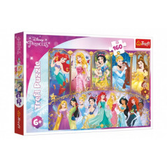 Puzzle Portréty princezien Disney 41x27,5cm 160 dielikov v krabici 29x19x4cm