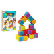 Stavebnica kocky plast 20ks v krabici 26x35x6cm 12m +