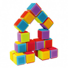 Stavebnica kocky plast 20ks v krabici 26x35x6cm 12m +