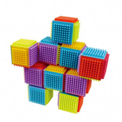 Stavebnica kocky plast 20ks v krabici 26x35x6cm 12m +