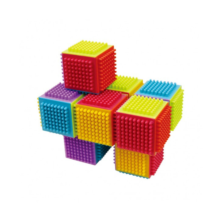 Stavebnica kocky plast 20ks v krabici 26x35x6cm 12m +