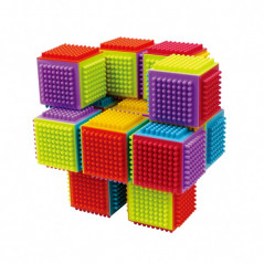 Stavebnica kocky plast 20ks v krabici 26x35x6cm 12m +