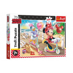 Puzzle Minnie na pláži/Disney Minnie 200 dielikov 48x34cm v krabici 33x23x4cm