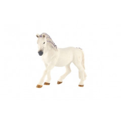 Kôň domáci biely zooted plast 13cm v sáčku