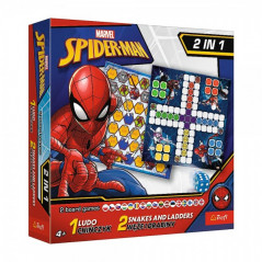 Súbor hier 2v1 Človeče, nehnevaj sa, Hady a rebríky Spider-Man v krabici 25x25x5,5cm