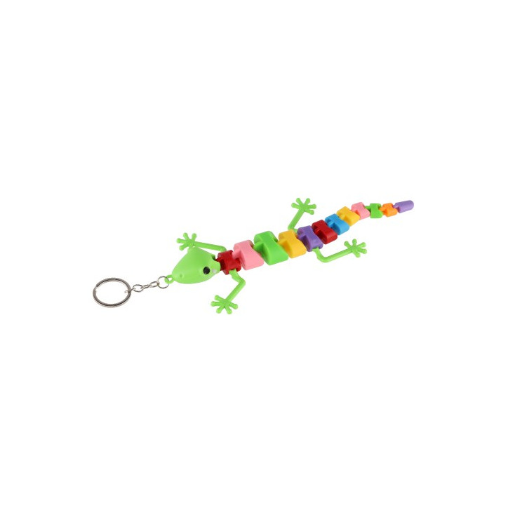 Prívesok jašterica/had/chameleón plast 28cm na batérie so svetlom mix farieb 48ks v boxe