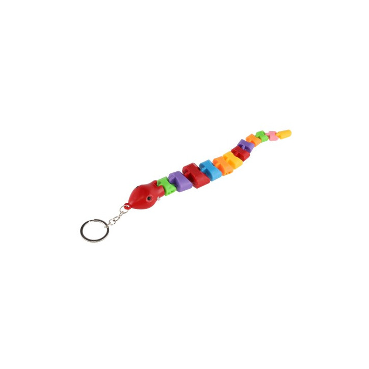 Prívesok jašterica/had/chameleón plast 28cm na batérie so svetlom mix farieb 48ks v boxe