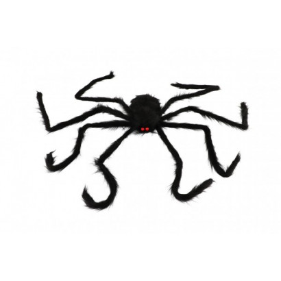 Pavúk veľký plyš 125x8cm v sáčku 22x24x7cm karneval