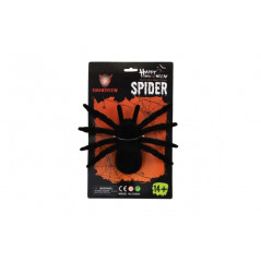 Pavúk stredný plyš 15x12cm na karte karneval